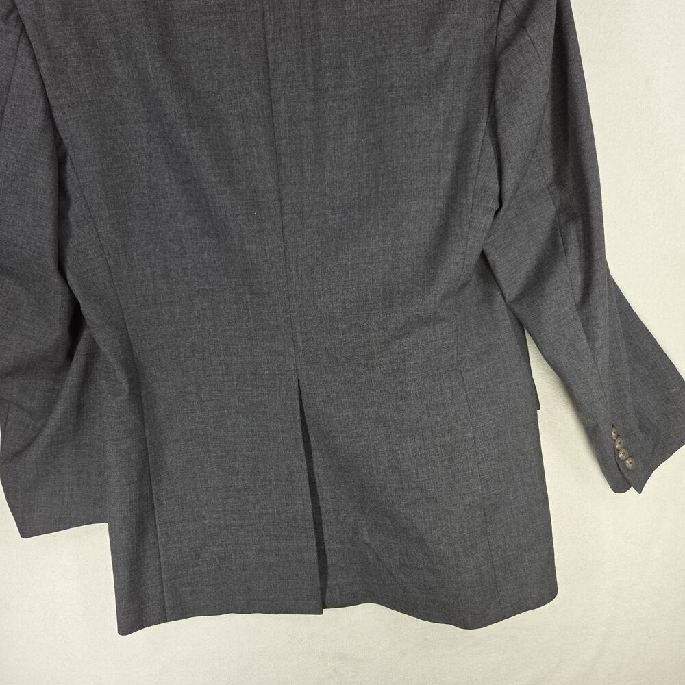Vtg Polo Ralph Lauren Mens Blazer Coat Gray Business Casual Workwear y2k Attire - Picture 14 of 15